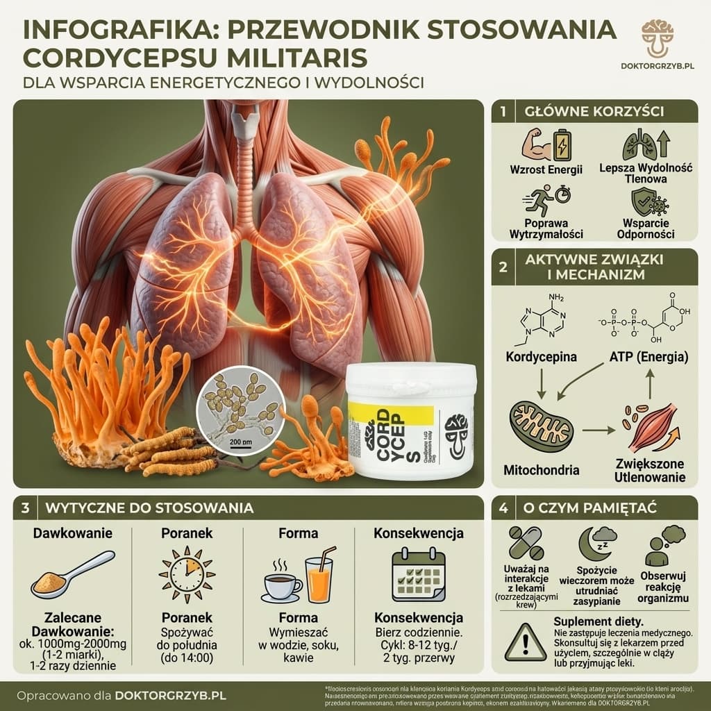 cordyceps - poradnik jak stosować